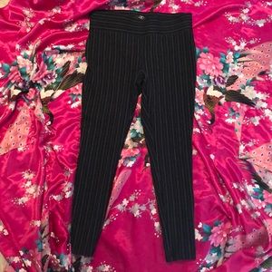 Petite Striped Skinny Pants